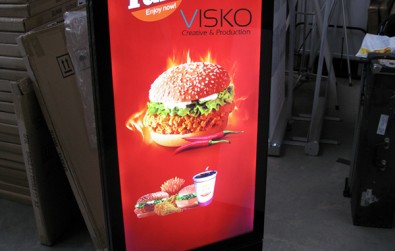 _stand lightbox with led screen